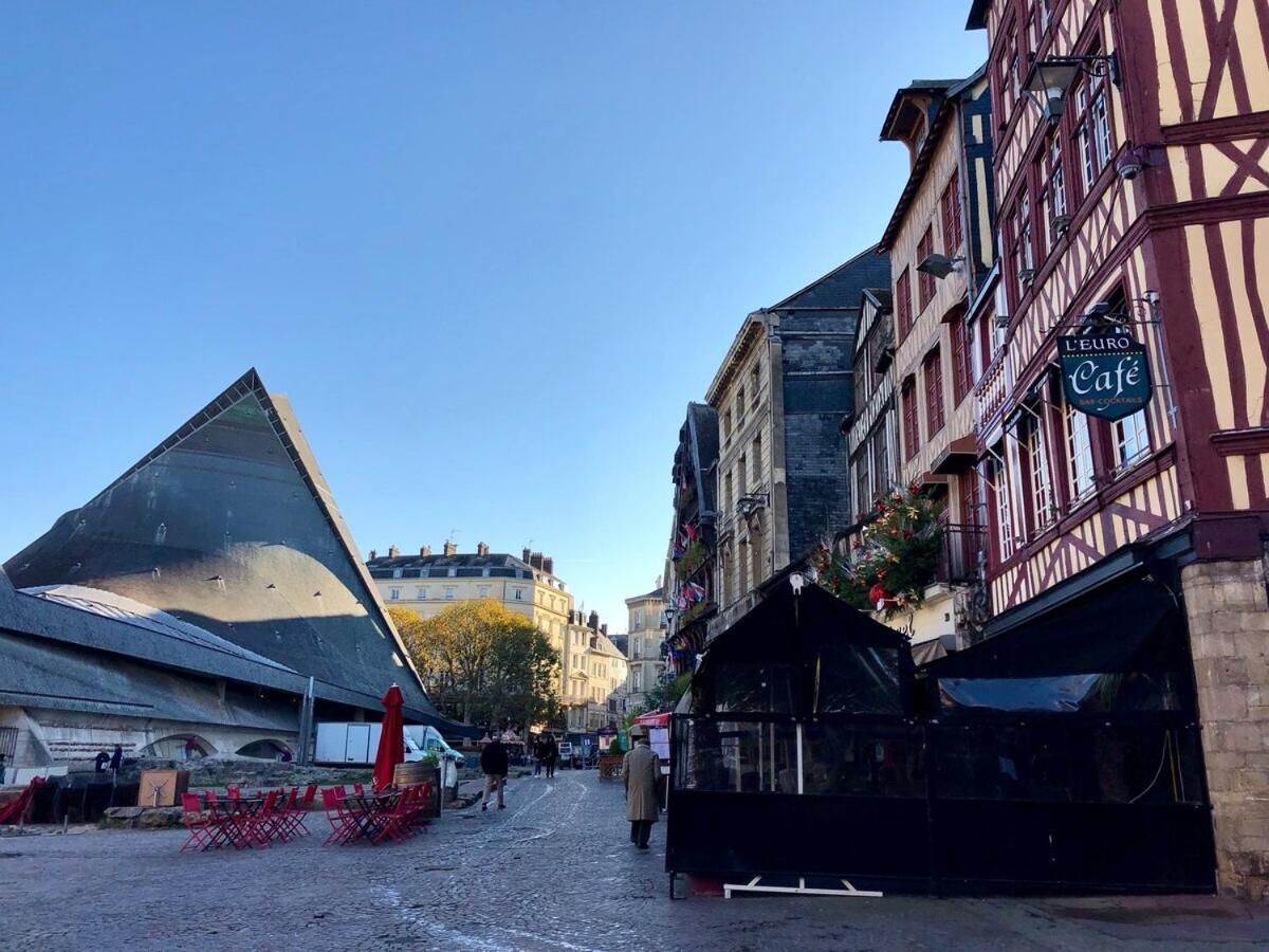 Ferienwohnung La Loge D'Harcourt : Hypercentre Chic Et Moderne Rouen Exterior foto